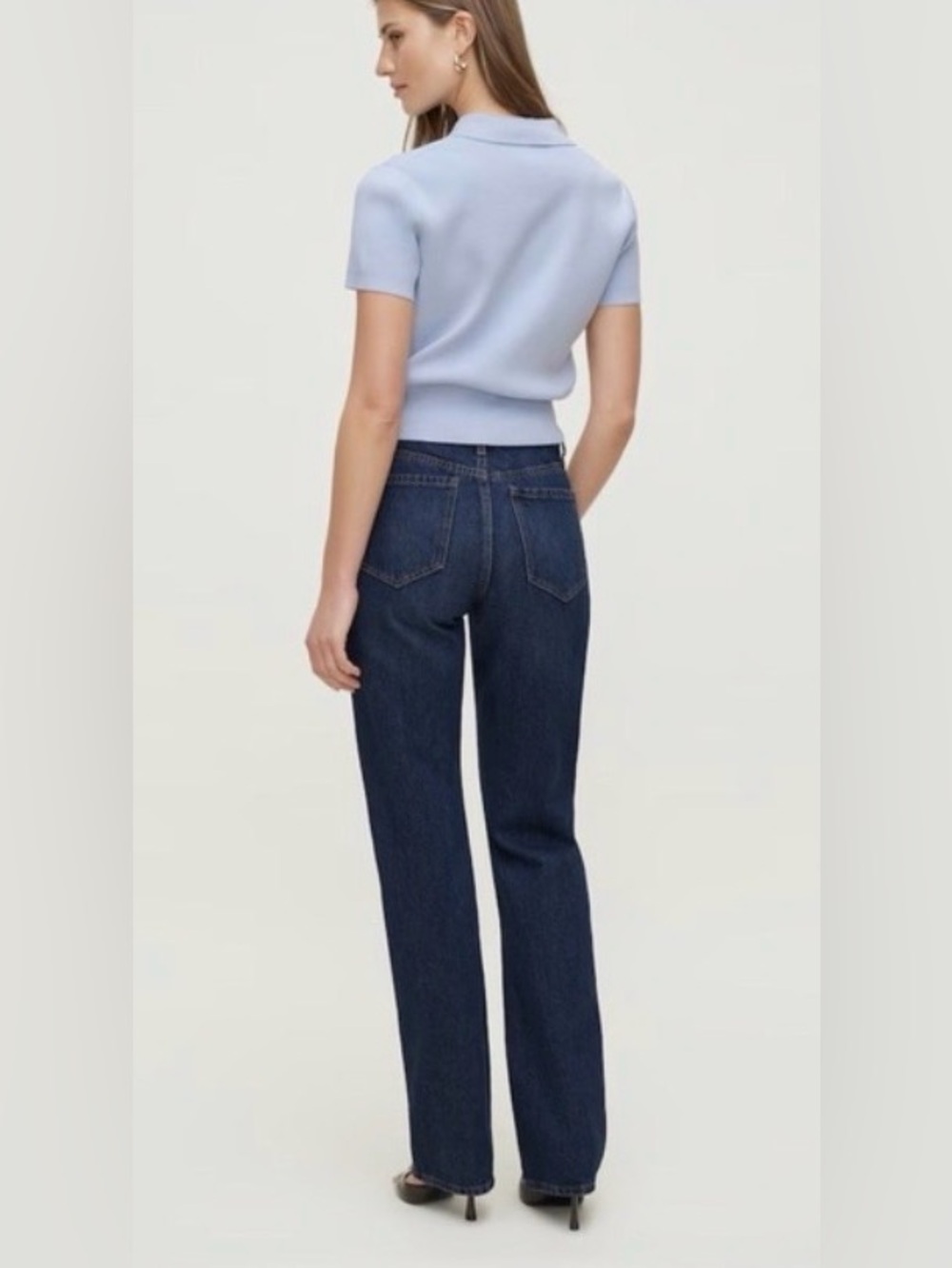 NWT Dynamite Cara High Rise Jeans Women 6 28 Blue Denim Medium Wash Straight Leg